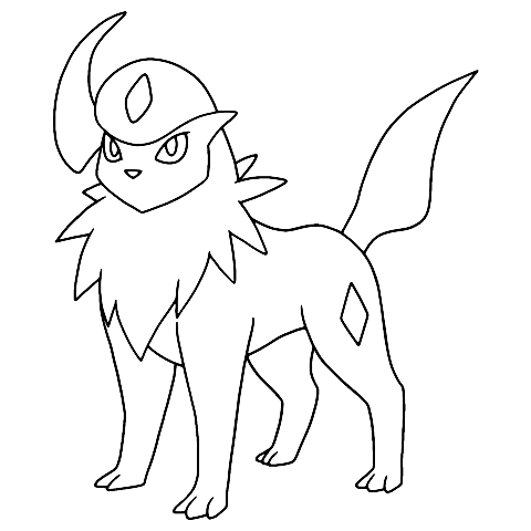 pokemon absol Coloring Page