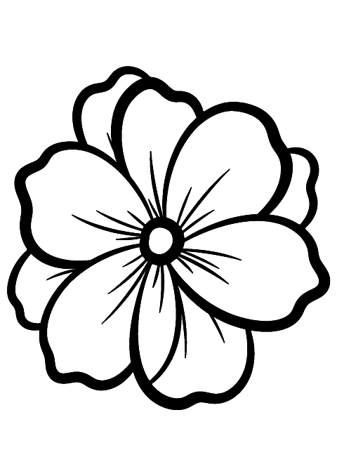 abstrakt blomst Coloring Page