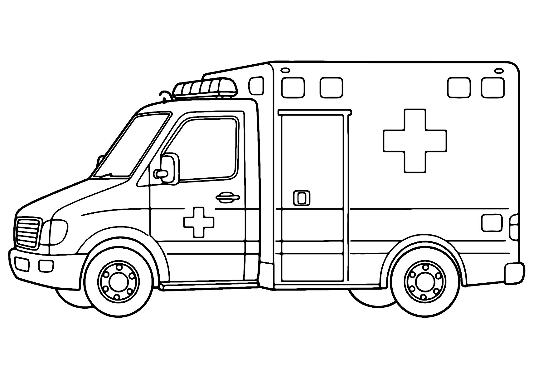 Coloriage Ambulance