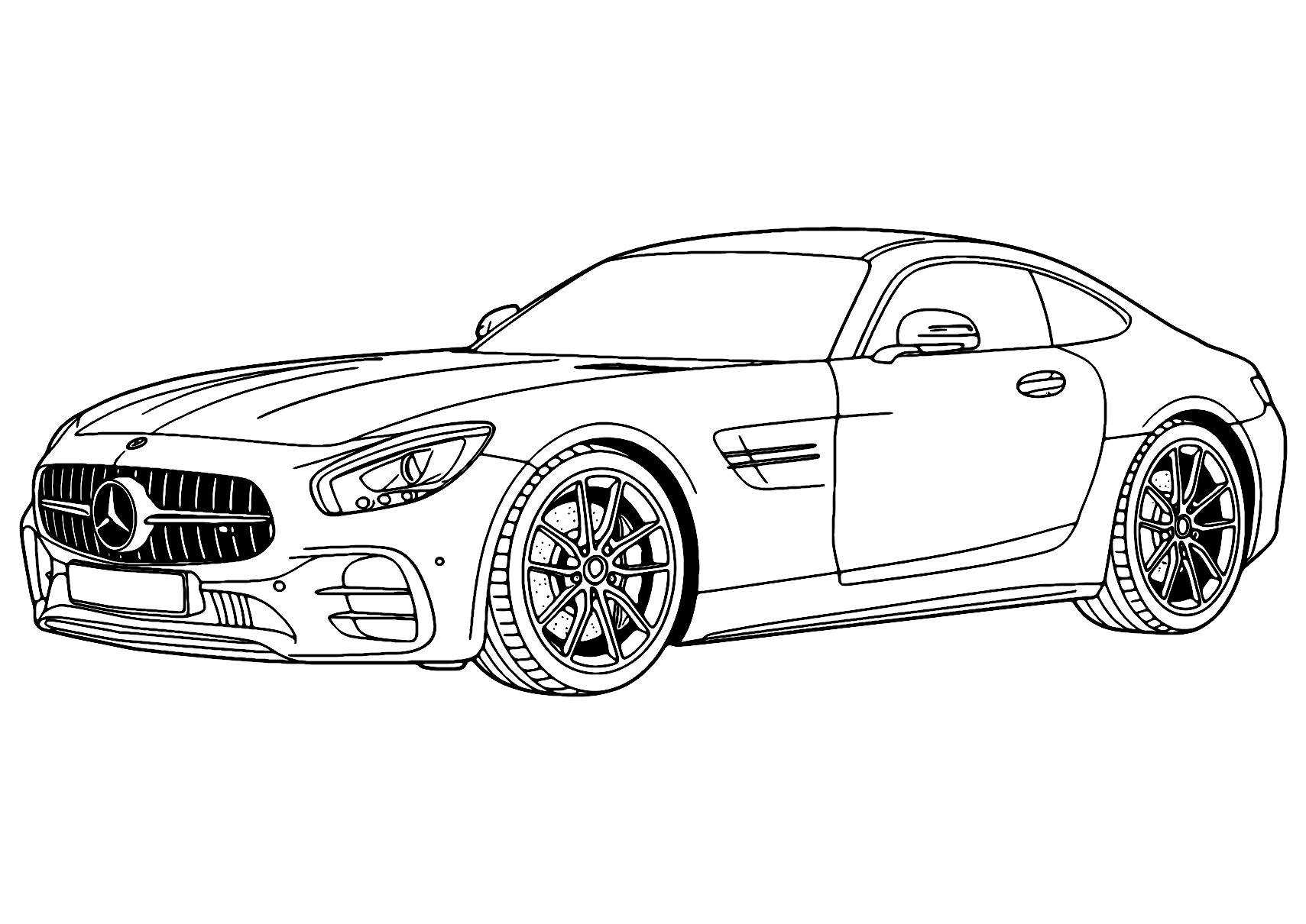 Coloriage Voiture Amg