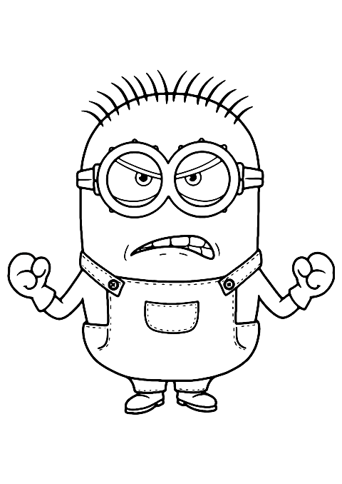 boze minion Coloring Page