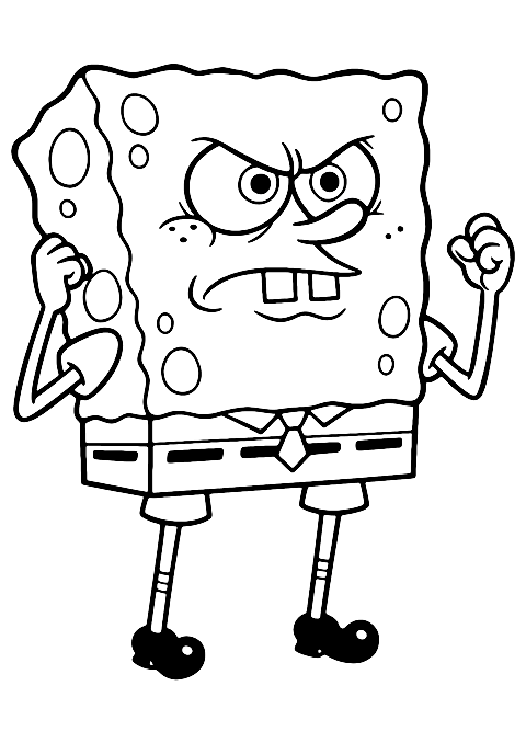 Arg SvampBob Coloring Page