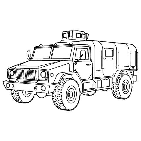 armeijan auto Coloring Page