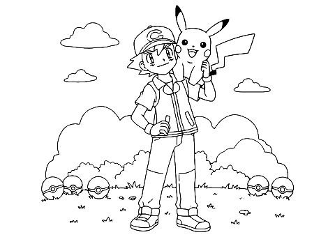 pokemon ash i pikachu