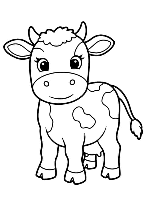 baby kalf Coloring Page