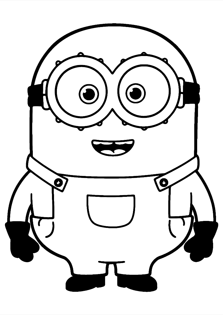 Baby Minion Kleurplaat