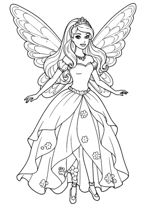 barbie peri Coloring Page