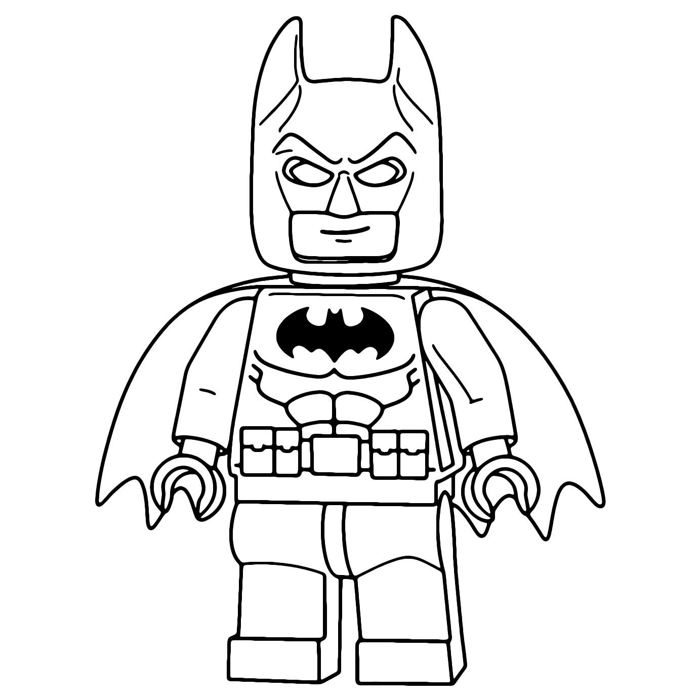 Batman Lego Coloring Page