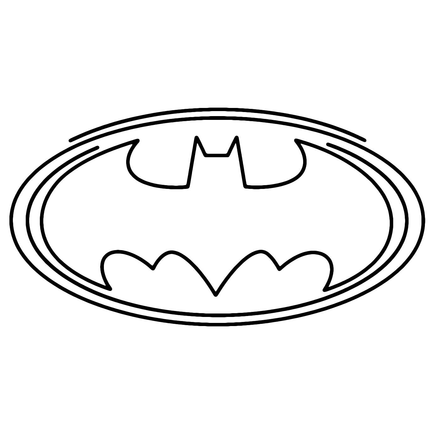 Batman Logotyp Målarbild