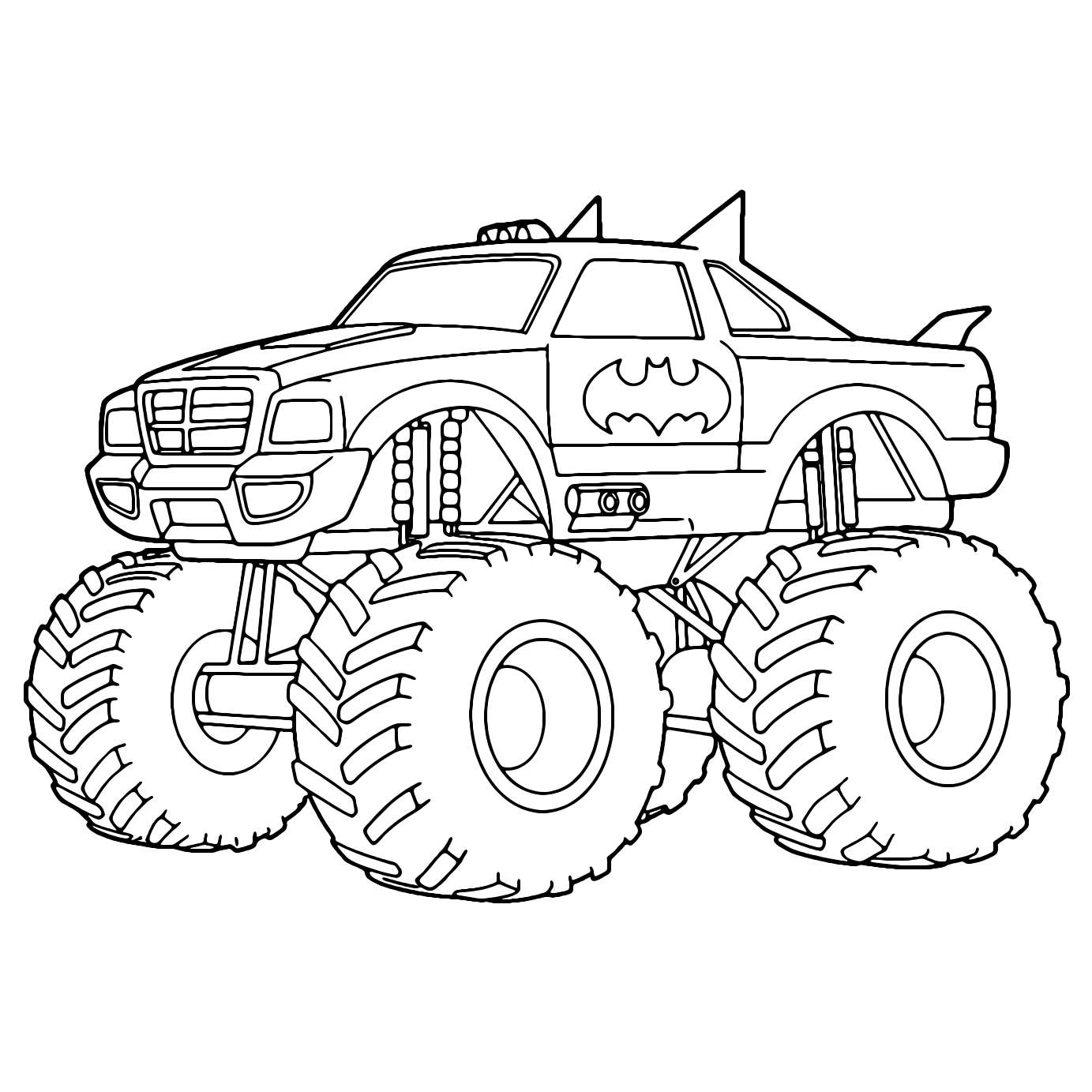 Batman Monstertruck Fargeleggingsside