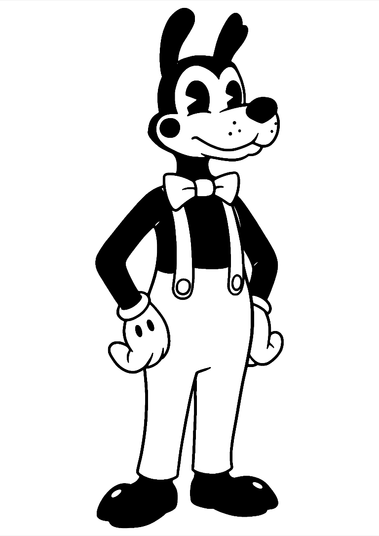 Dibujo De Bendy Boris Para Colorear