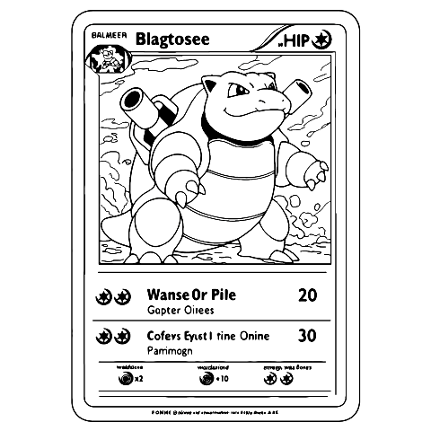 blastoise pokemon kartya