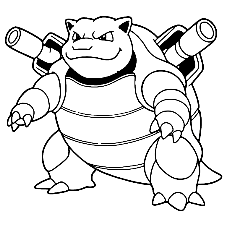 Blastoise Pokemon Boyama Sayfası