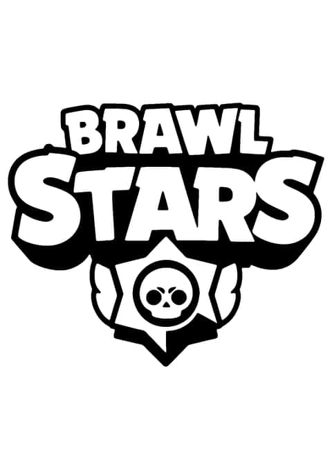 Logo Brawl Stars Coloring Page