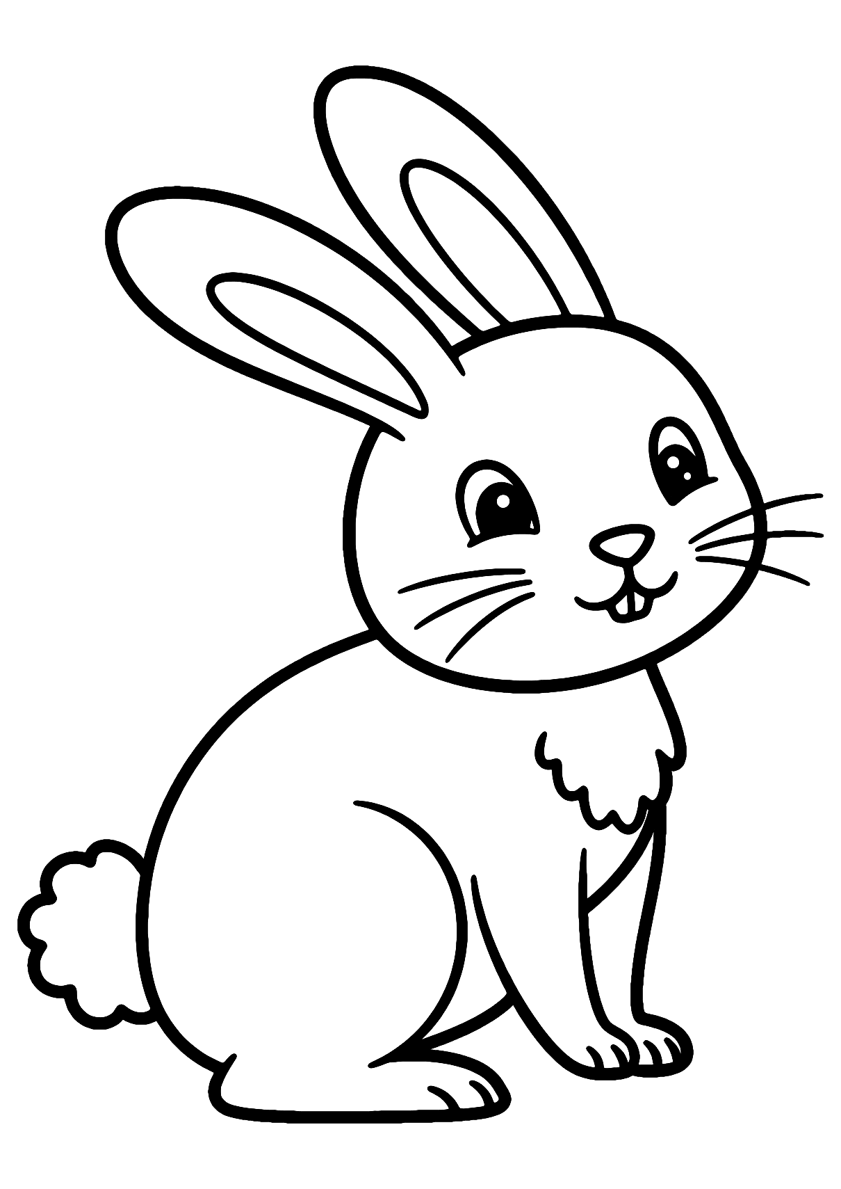 Bunny Rabbit Coloring Page