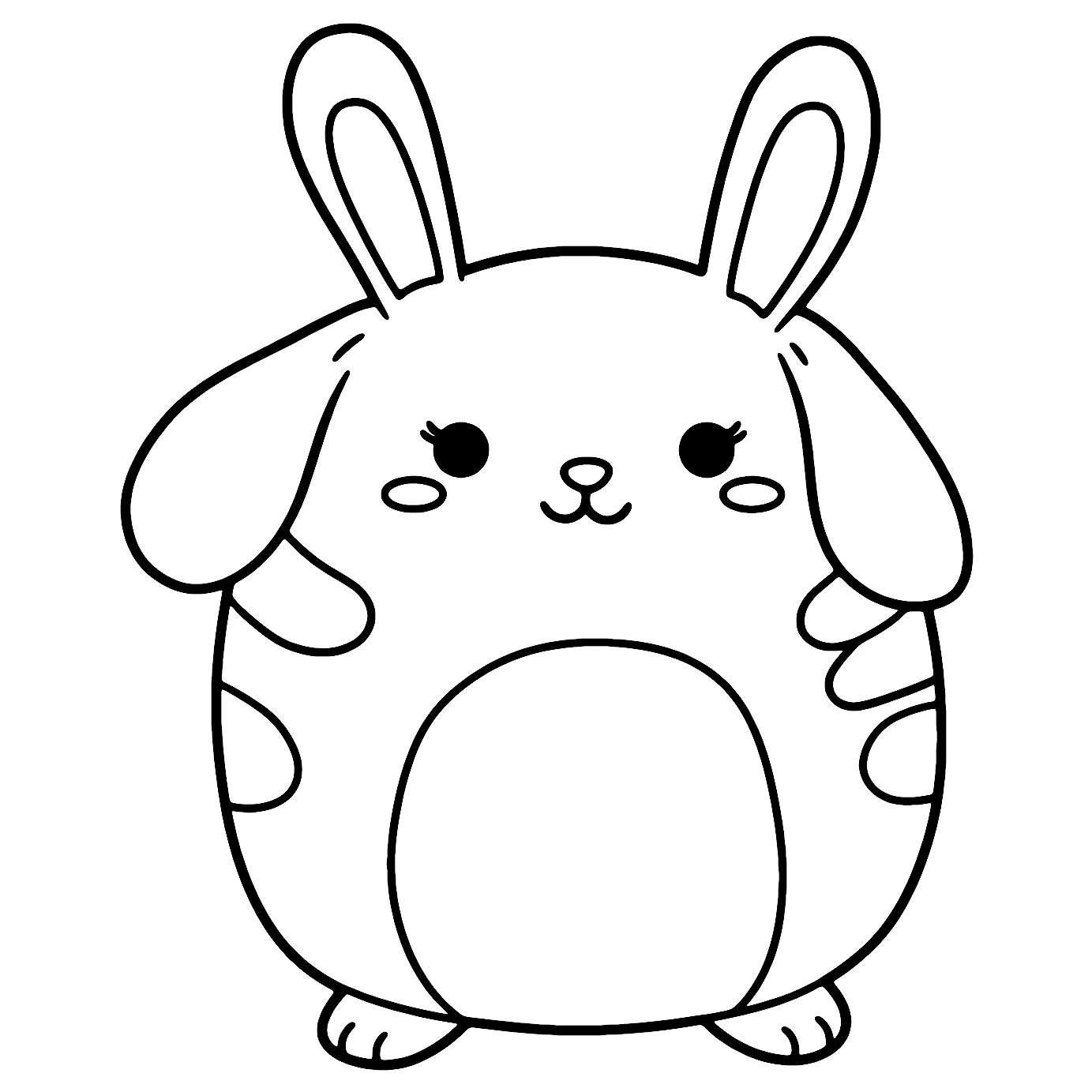 Coloriage Lapin Squishmallow