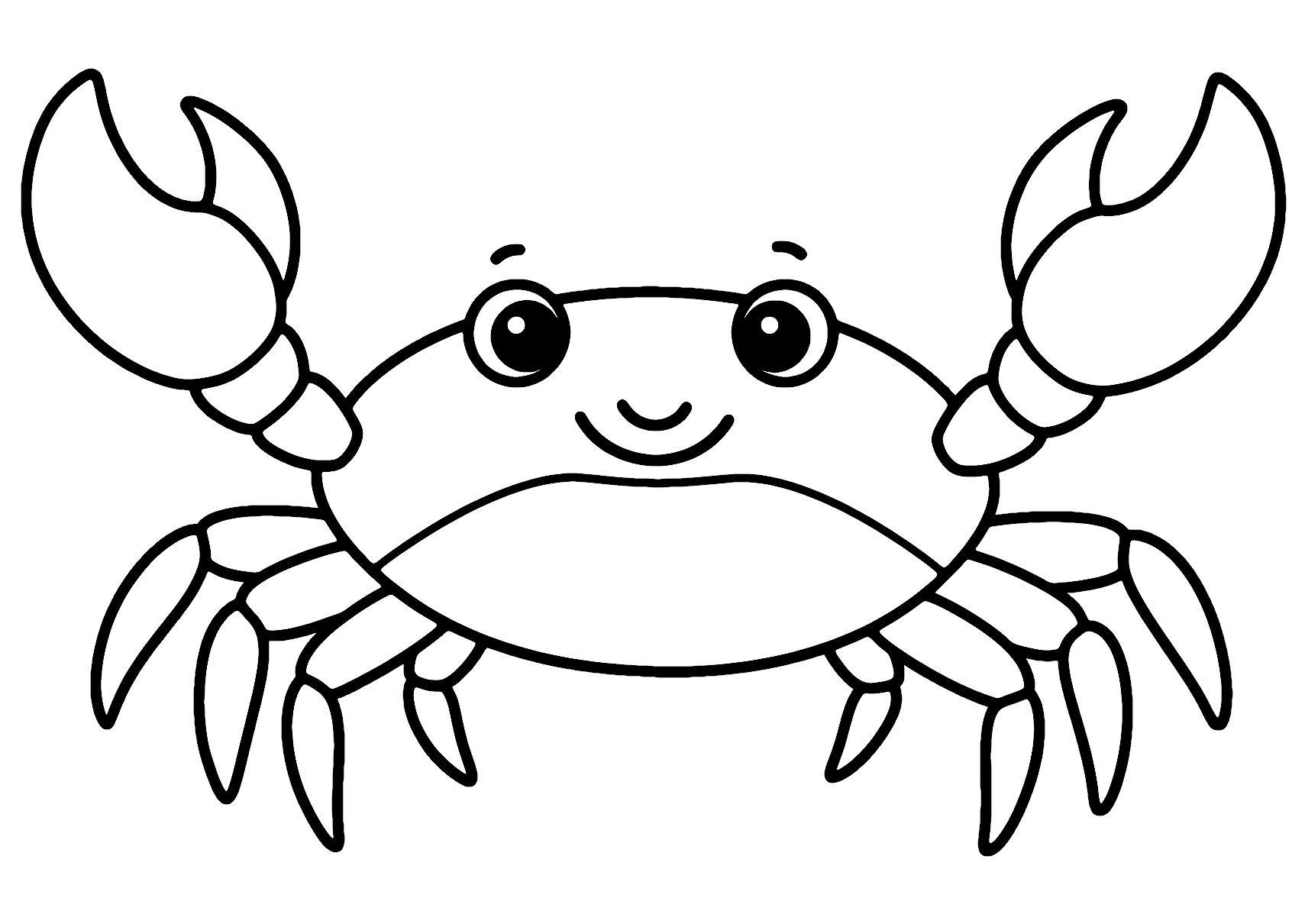 Chibi Krab Kleurplaat