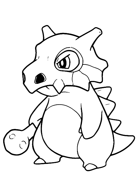 カラカラ ポケモン Coloring Page