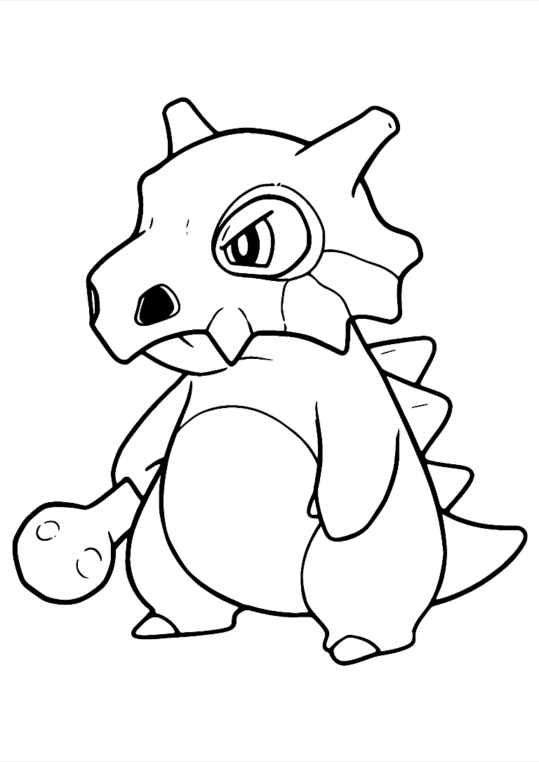 Disegno Da Colorare Di Cubone Pokemon