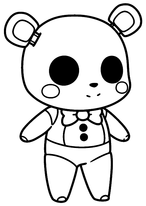 roztomily fnaf Coloring Page