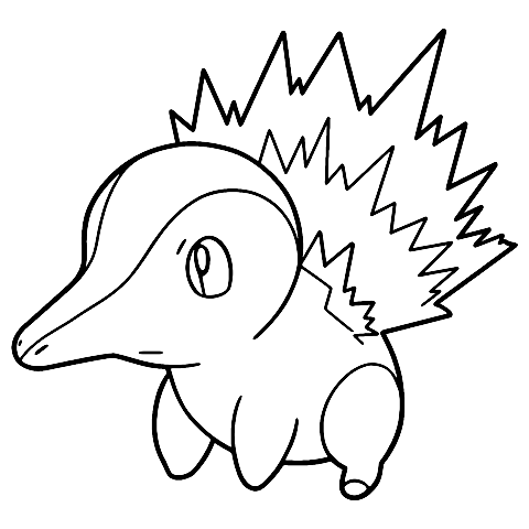 ヒノアラシ ポケモン Coloring Page