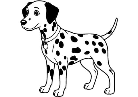 dalmatian puppy Coloring Page