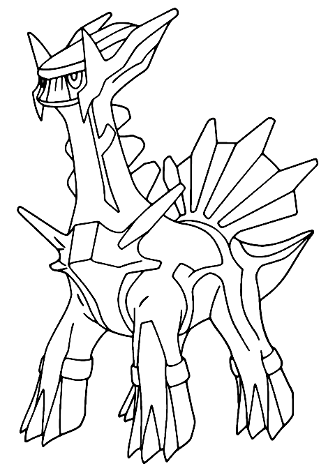 dialga pokemon Coloring Page