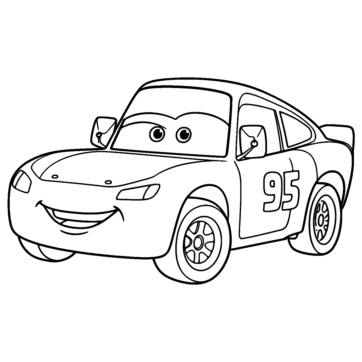 Disney Car Coloring Page