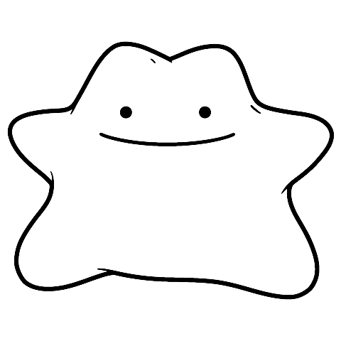 ditto pokemon Coloring Page