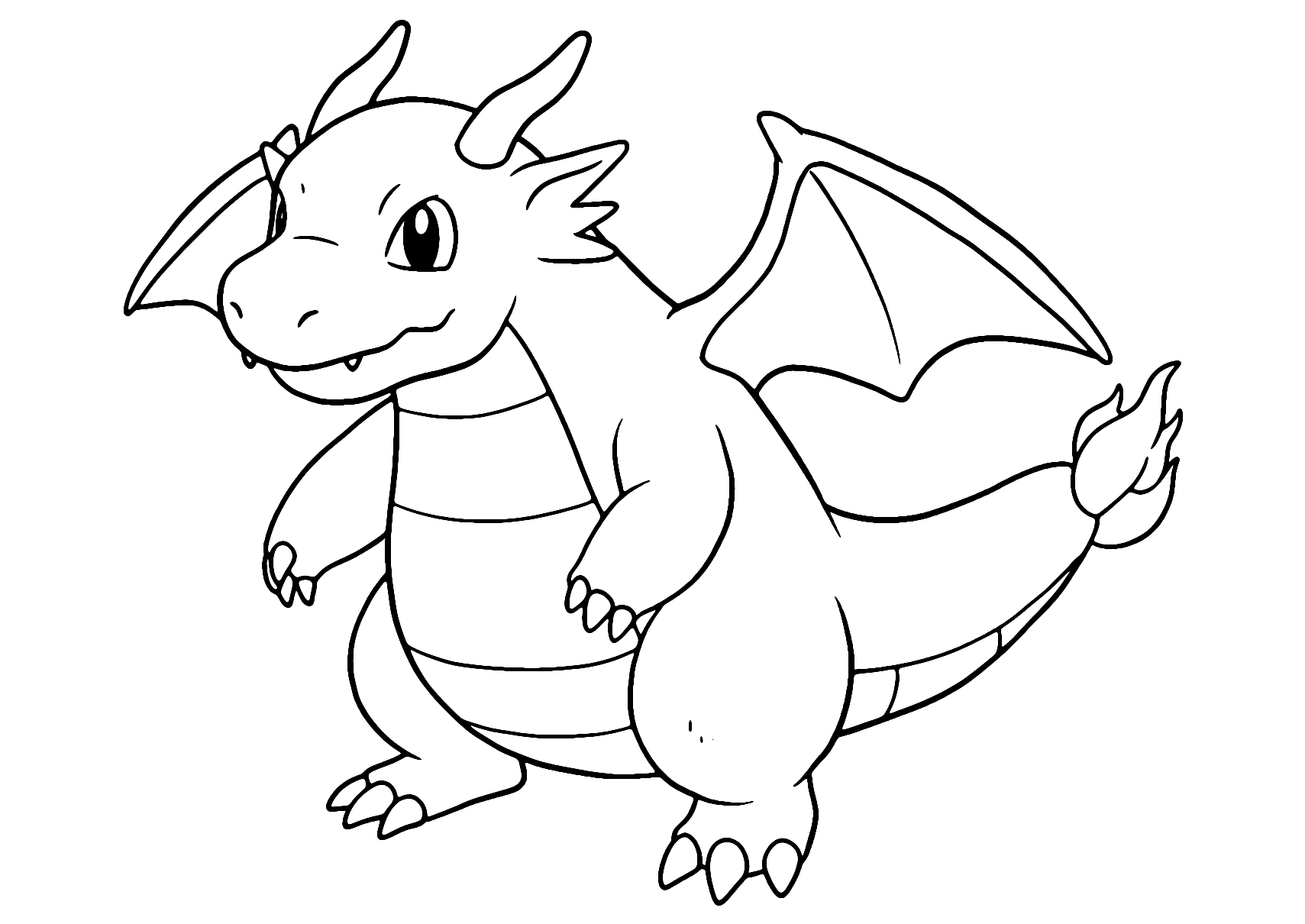 Drachen Pokemon Ausmalbild