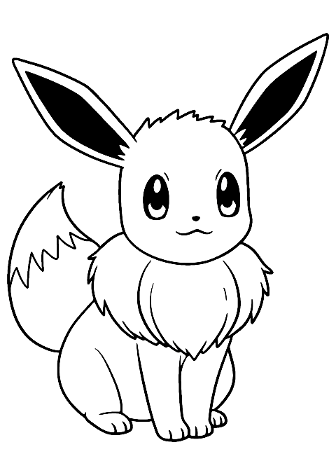 イーブイ ポケモン Coloring Page