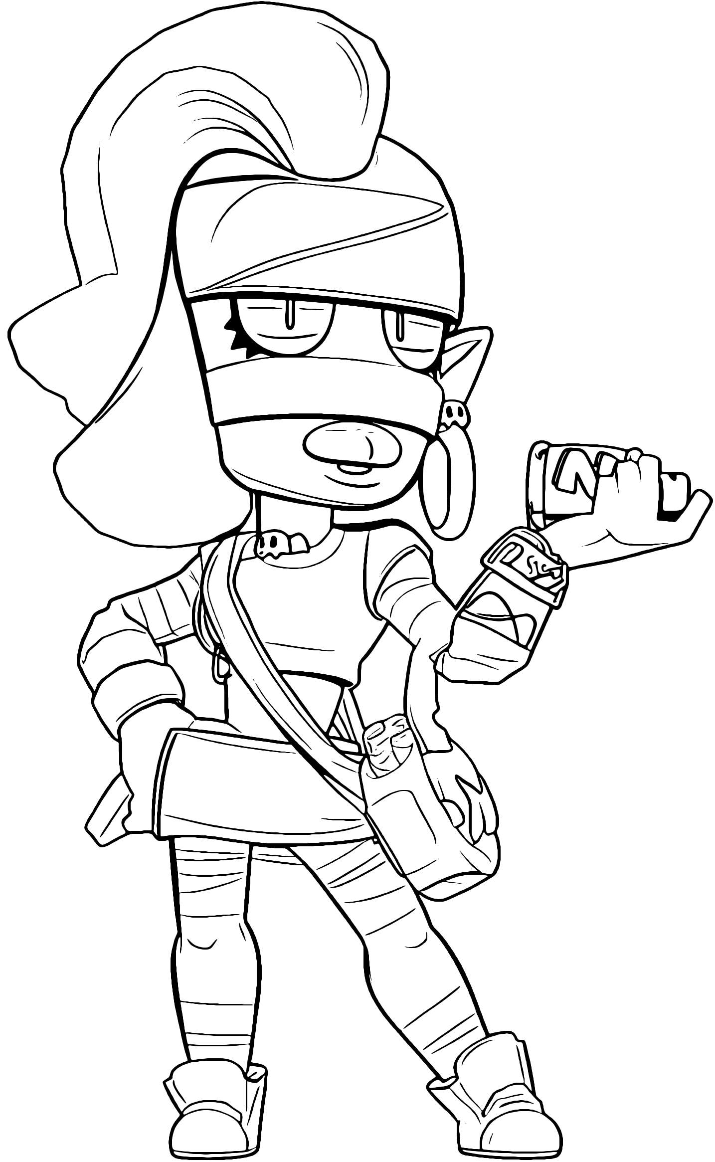 Emz Brawl Stars Coloring Page