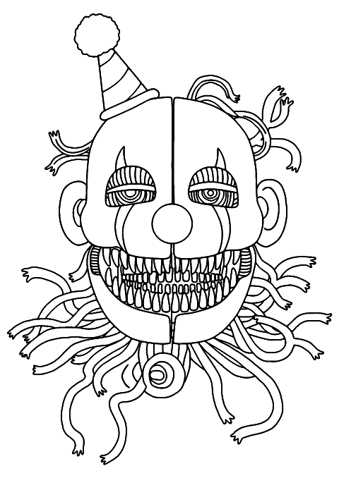 エナード FNAF Coloring Page