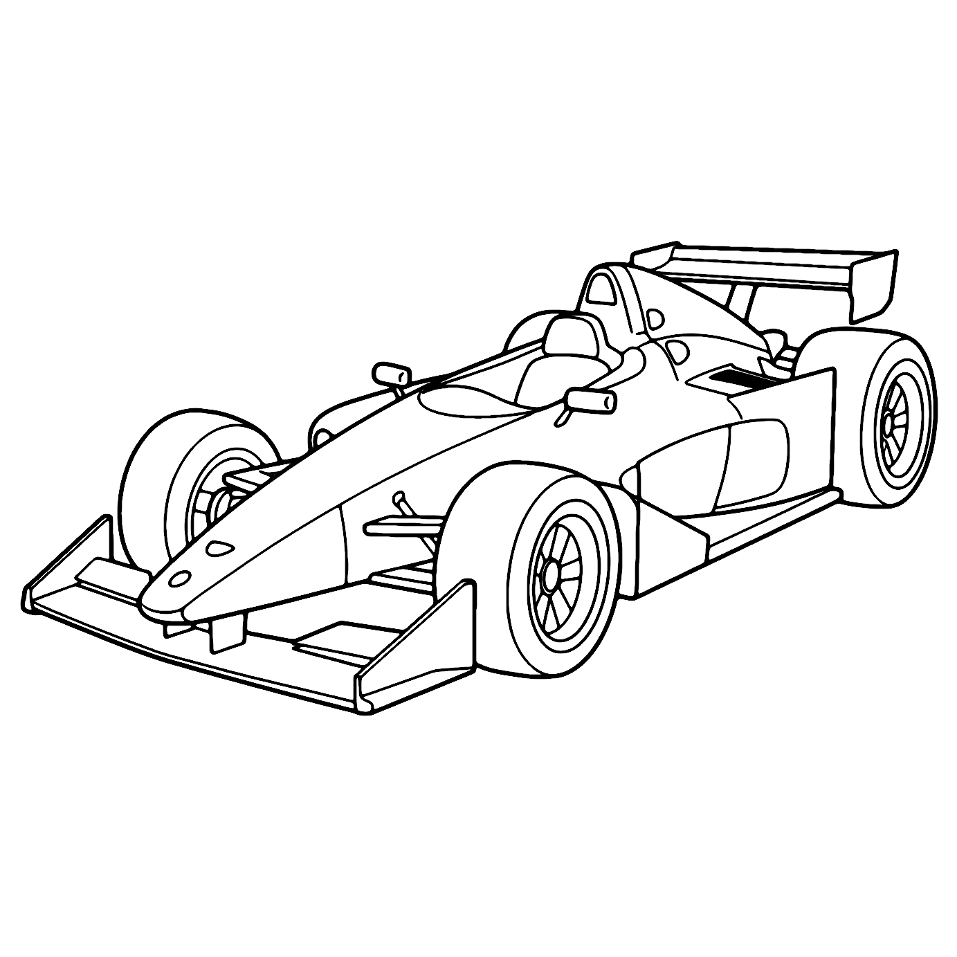 Fast Car Coloring Page