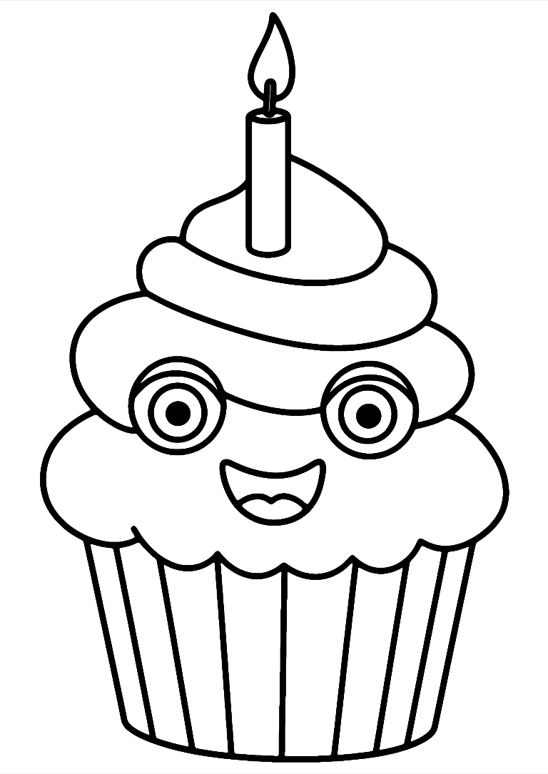 Disegno Da Colorare Di Cupcake Fnaf