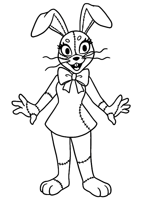 fnaf vanny Coloring Page