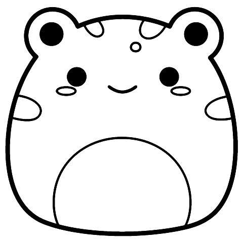 frog Squishmallow Coloring Page