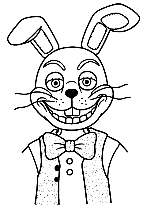 グリッチトラップ フナフ Coloring Page