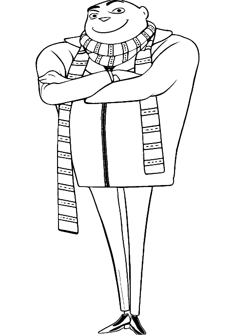 Gru Minyon Coloring Page