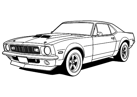 gta bil Coloring Page