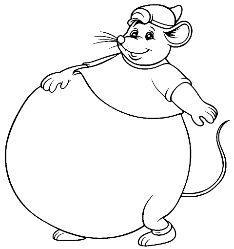 Gus the Mouse Coloring Page