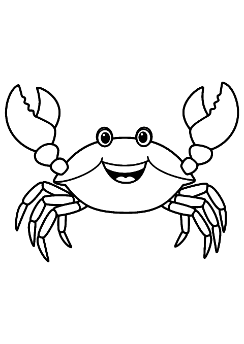 vrolijke krab