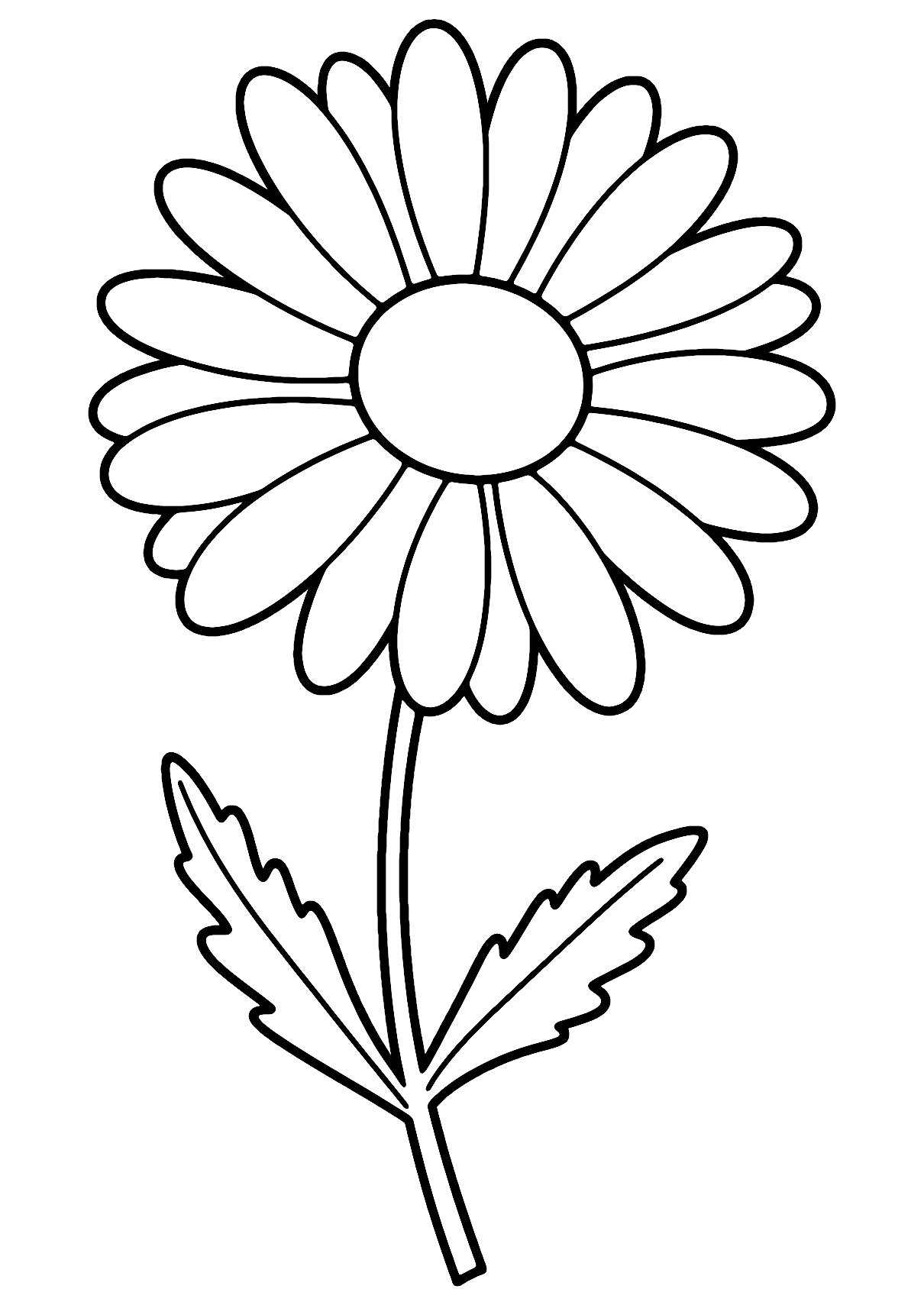 Hard Flower Coloring Page