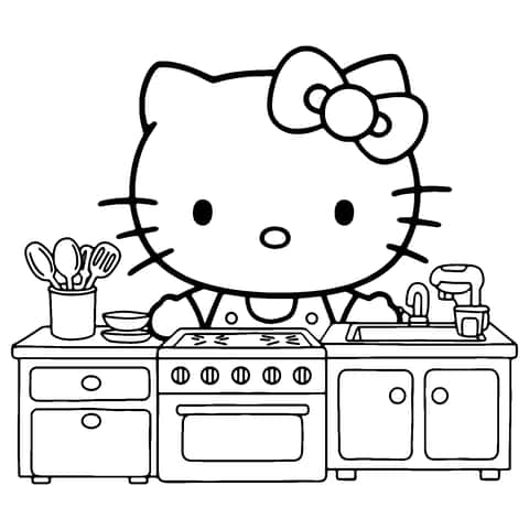 Hello Kitty na Cozinha