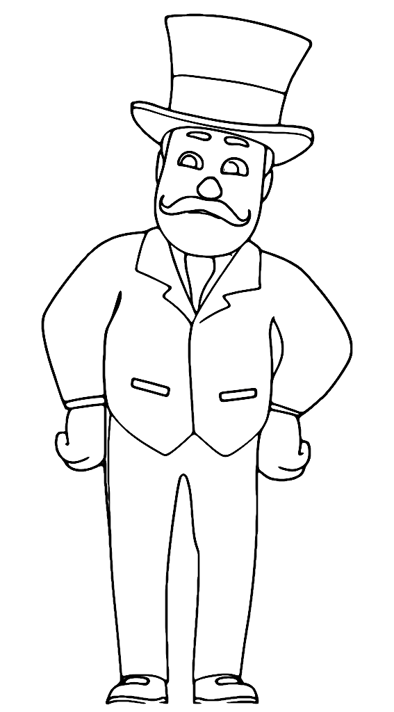 Paw Patrol Mayor Humdinger Coloring Page