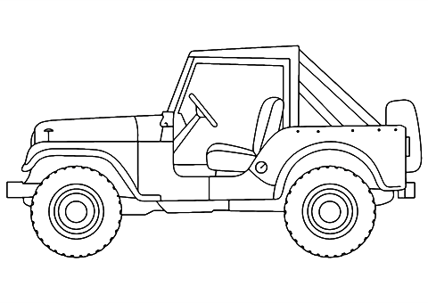 retrato de jeep