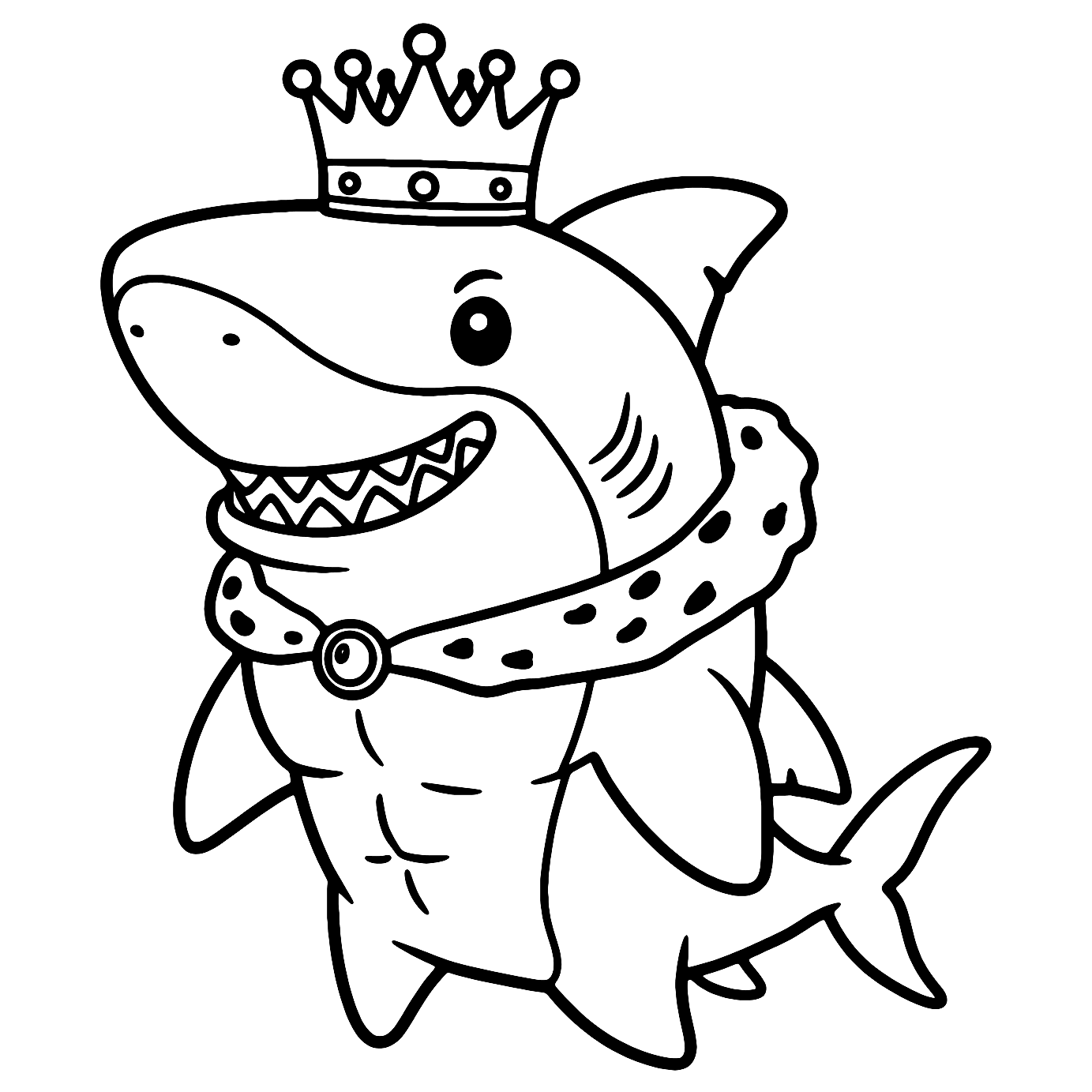 King Shark Coloring Page