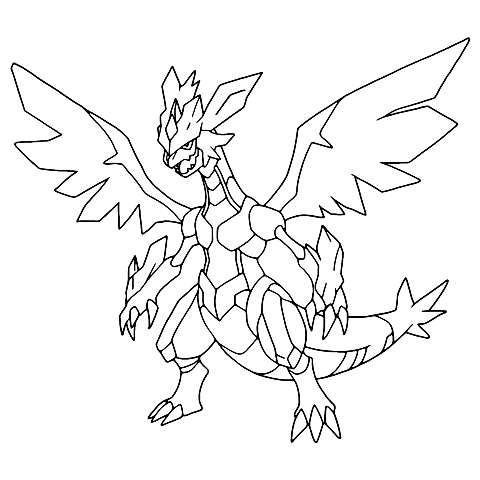 kyurem pokemon Coloring Page