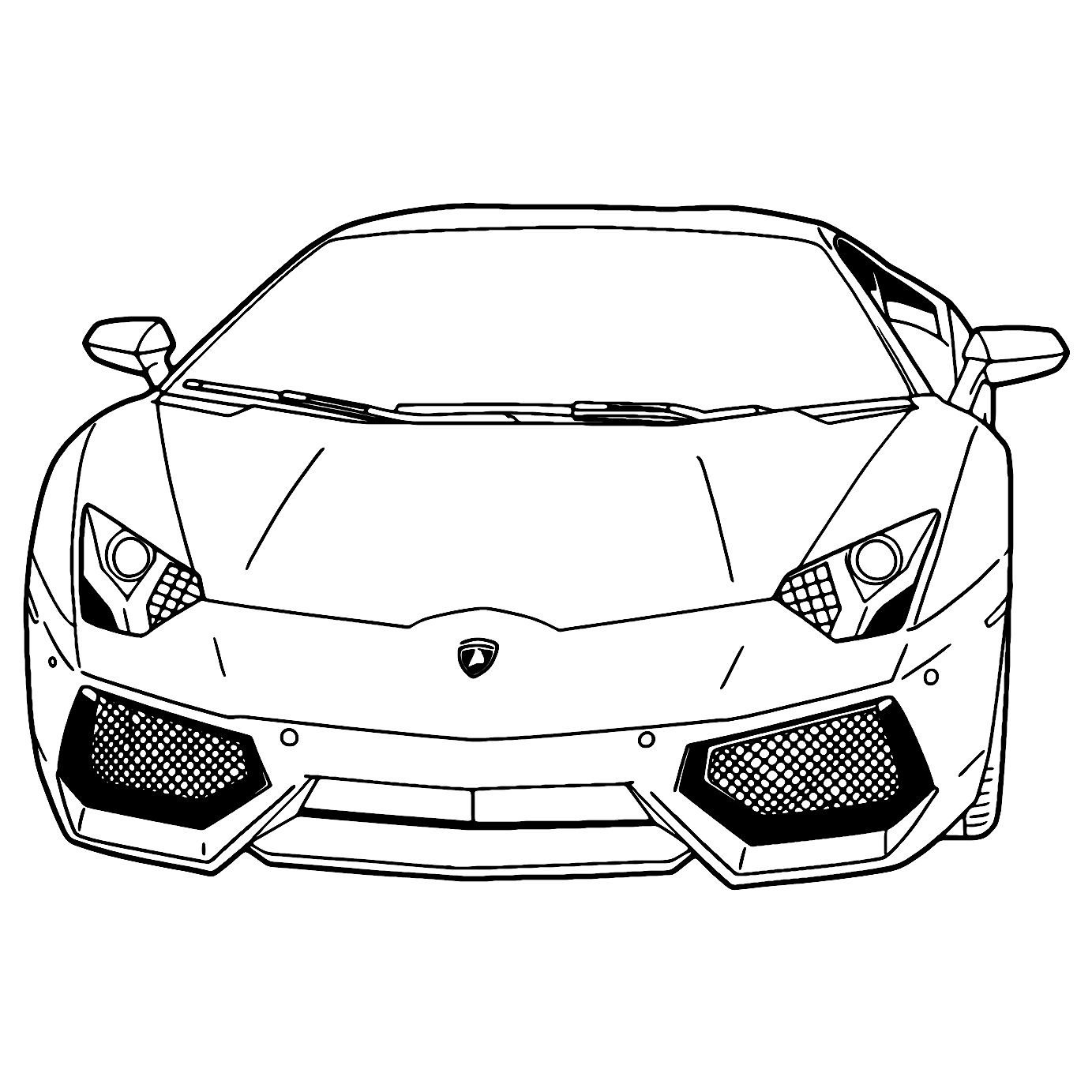 Omalovánka Lamborghini Auto