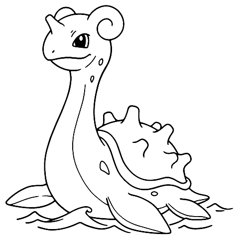 lokhlass pokemon Coloring Page